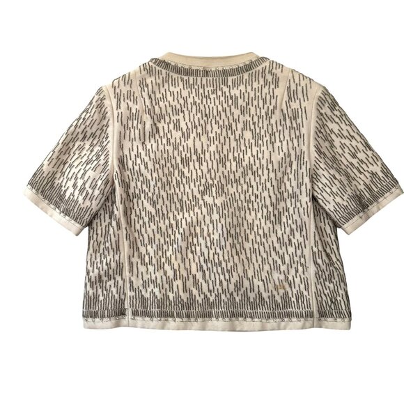 Vintage Williams de Armand Blazer Womens Medium Cream Beaded Sequin - Picture 6 of 12